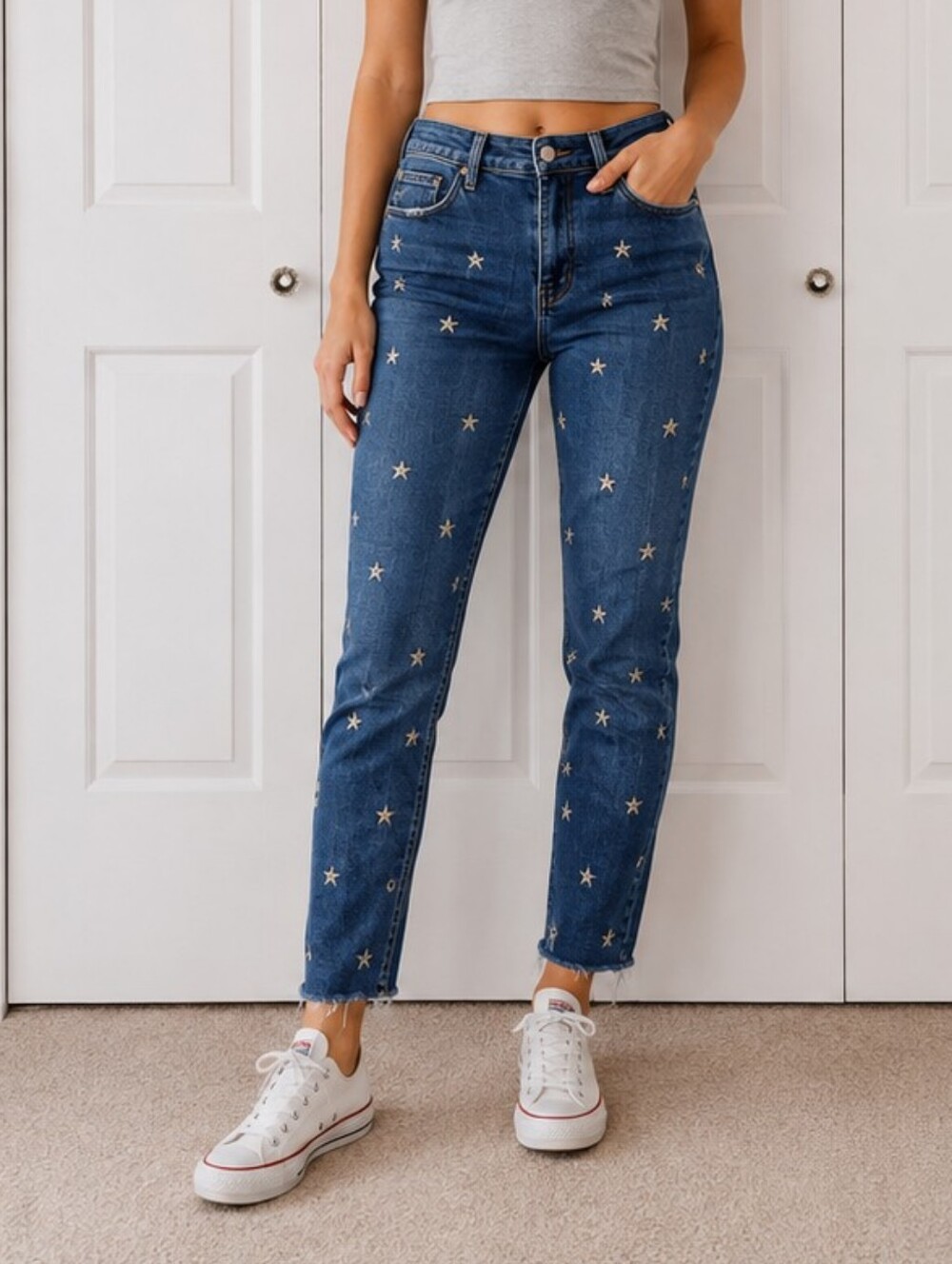 Judy Blue "Stars" Skinny Fit Jeans - Size 15/32